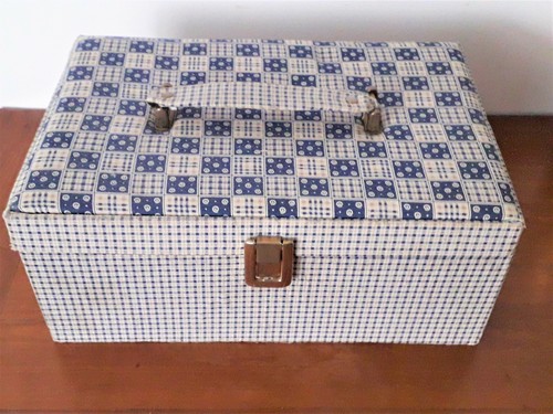 Boîte bois tapissé - boîte,