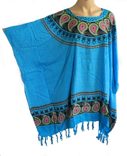 Kaftan poncho frangé - kaftan,