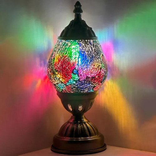 Lampe table verre poli - de,
