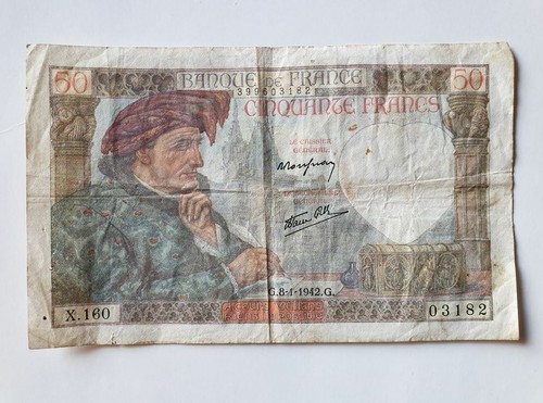 Billet francs jacques - billet, 50