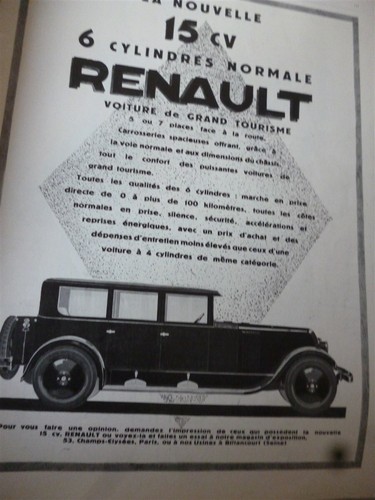 Renault cylindres 51 - renault, 6