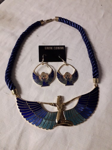 Pendentif egyptien cloisonné - pendentif,