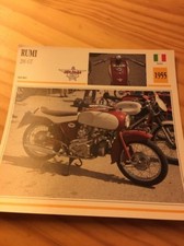 RUMI 200 GT 1955 Carte moto Collection Atlas Italie