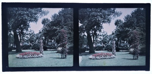 Stéréo autochrome jardins - stéréo,