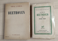 Lot 2 livres sur Beethoven EMile Ludwig Flammarion NRF