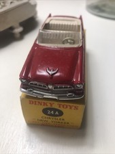 DINKY TOYS CHRYSLER NEW YORKER + BOITE D'ORIGINE 24A  MADE IN FRANCE MECCANO