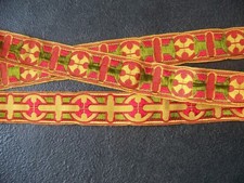 ANCIEN GALON EGLISE ORNEMENT SOUTANE CURE -230 cm - B 56/1