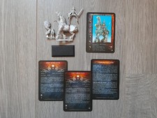 Confrontation Rackham Figurine Lion Barde d'Alahan sur destrier