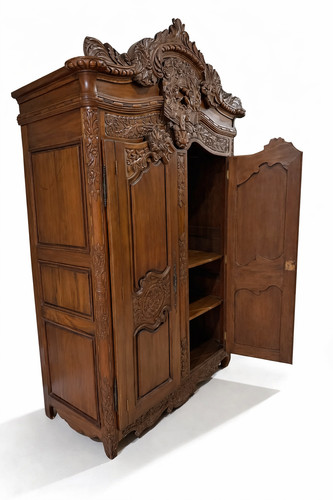 Antique carved mahogany french - carved,