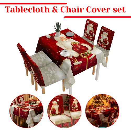 Noël table tissu 4 housses - tissu,