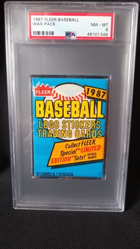 Baseball fleer 1987 wax pack - baseball,