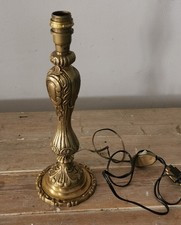 Pied de lampe art déco en bronze Doré 