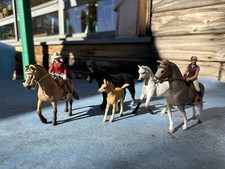 Lot Chevaux Et Cavaliers Schleich 