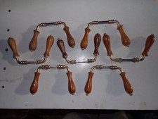 Poignées de porte en bois et laiton