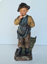 Enfant pêcheur sculpture