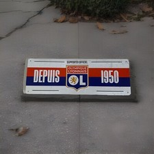Plaque métal Olympique Lyonnais OL Lyon 1950 football supporter