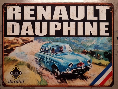 Plaque métal vintage - métal, renault