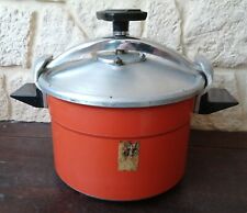 VIT3- Ancienne Cocotte Minute SEB Orange 8L Vintage 1978