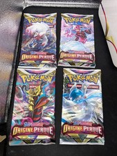 Artset Pokemon 4 Boosters E&B -  Origine Perdue - Sortie De Display Presses FR