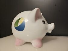 Grande Tirelire Publicitaire Cochon Caixanova Tbe Vintage 1990 Superbe Et Rare