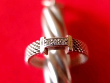 TIFFANY & CO. - Bague Somerset Argent 925 Massif & Diamants GH-VS T.51/52