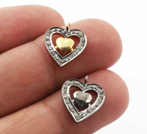 Pendentif cœur diamant - cœur,
