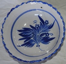 Plat creux, Saladier ancien Faïence de LUNEVILLE KG (23 cm)