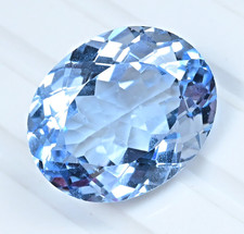 33.80 CT Naturel Santa Maria Aigue-Marine Certifié Ovale Superbe Ample Gemme