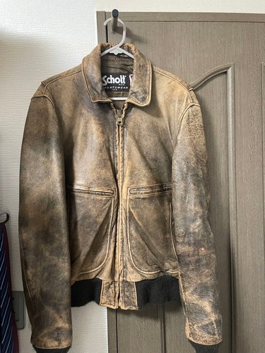 Schott leather jacket - schott, a-2