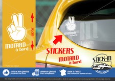 Autocollant Sticker "Motard A bord" Honda Yamaha Suzuki Kawasaki Ducati Moto