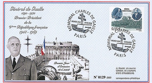 Dg08 1t2 fdc france 1er - fdc, "1er