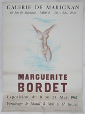 [AFFICHE D'ART] BORDET : Corps de femme aux lueurs bleues #Marignan#Paris, 1962