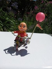 CLOWN- TRYICYCLE-AUTOMATE-JOUET  MECANIQUE-ANCIEN -BALLON-AVEC CLE-P