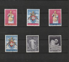 VATICAN LOT 6 TIMBRES ANCIENS NEUFS* de collection