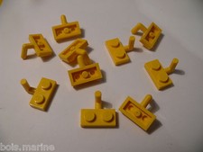 Lego 10 yellow plates modified