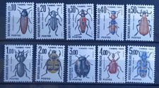 Série 10 Timbres Taxe N° 103 À 112 De 1982 À 1983 Neuf**