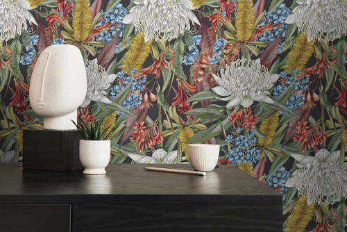 Papier peint floral - papier, jungle