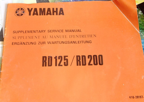 Yamaha rd125 rd200 supplément - rd200,
