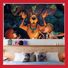 BANNIÈRE TOILE POSTER DECO GÉANT FIGURINE SCOOBY DOO SCOUBIDOU ENFANT JOUET DVD