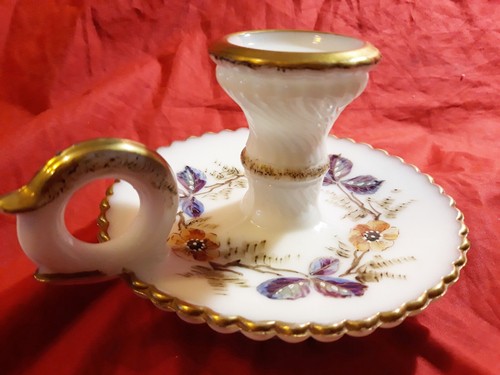 Bougeoir main opaline - a, en