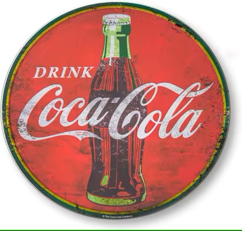 Plaque vintage coca - plaque, cola