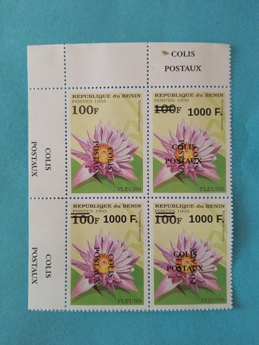 Bénin surchargé 1000f - , sur