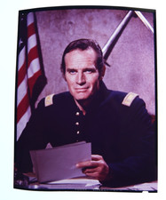 CHARLTON HESTON MAJOR DUNDEE 1965 TRANSPARENCY 10x12cm EKTA #1