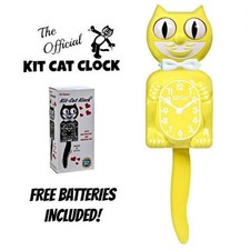SPRING DAFFODIL KIT CAT CLOCK
