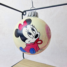 Boule Noël Vintage - Ornement Sapin Minnie - Décoration Disney
