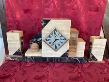 art déco pendule marbre