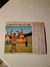 CALENDRIER ALMANACH PTT 1980