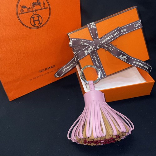 Hermes carmen porte clés rose - hermes,