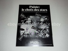 Paiste drums Cozy Powell Jeff Porcaro Copeland Bruford ad clipping France 1980s