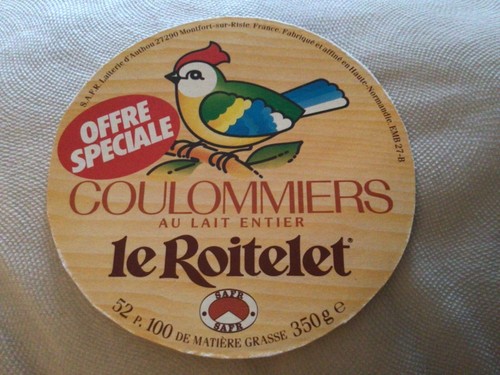 Etiquette fromage coulommiers - etiquette,
